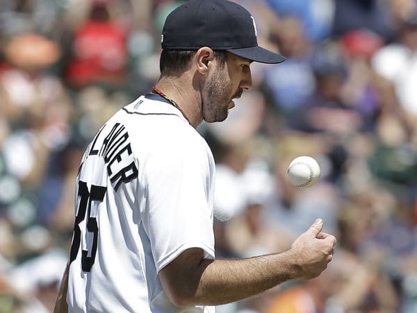 Justin Verlander's ERA sits at 4.19 after the Blue Jays touched him up for six runs Thursday. (Paul Sancya/AP)